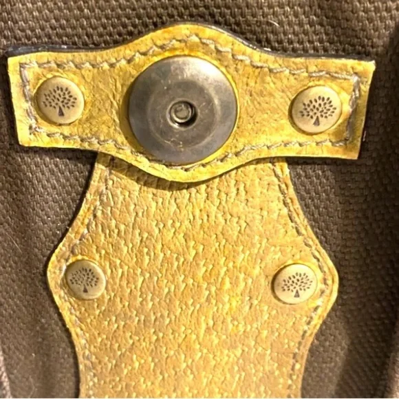 Mulberry roxanne vintage metallic brown. Canvas handbag - Picture 5 of 9